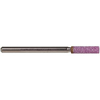 Grier Abrasive 1/8 Inch (in) Head Diameter and 1/2 Inch (in) Thickness W146 Cylinder End Aluminum Oxide Mounted Point Pink Pin (00532226)