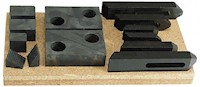 TE-CO® 13 Piece 3/4 Inch (in) Stud Size Fixturing Step Block and Clamp Set