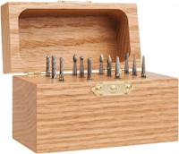 SGSPRO 12 Piece 1/8 Inch (in) Shank Burr Tungsten Carbide Tap, Die, and Drill Set (01400662)