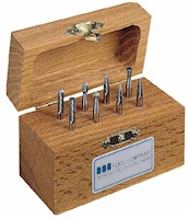 SGSPRO 8 Piece 3/16 Inch (in) Shank Burr Tungsten Carbide Tap, Die, and Drill Set