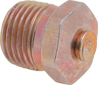 Alemite 1/8 Inch (in) Thread Size and 15 to 25 Pound-Force per Square Inch (psi) Relief Pressure Vent (03244811)