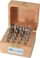 SGSPRO 16 Piece, 1/4 Inch (in) Shank Burr Tungsten Carbide Multiple Head Shape Tap, Die, and Drill Set