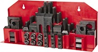 Value Collection 3/4 Inch (in) Table T-Slot and 5/8-11 Stud Size 52 Piece Fixturing Step Block and Clamp Set