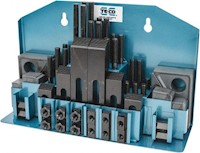 TE-CO® 52 Piece M10 x 1.5 Stud Size Fixturing Step Block and Clamp Set