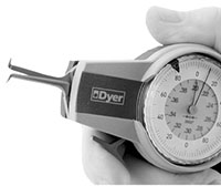 DyerGage 0.2 to 0.4 Inch (in) "Classic" Direct Reading Inside Diameter (ID) Groove Gage (104-101)