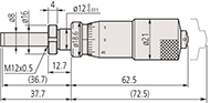 Mitutoyo Differential Screw, 0 to 0.02 Inch (in) Range Micrometer Head (110-115) - 2