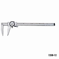 Starrett 0 to 12 Inch (in) EDP 65067 Long Nib Dial Caliper (120B-12)