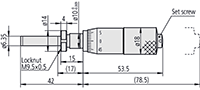 Mitutoyo Medium to Sized, Standard, 0 to 25 Millimeter (mm) Range Micrometer Head (150-195) - 2