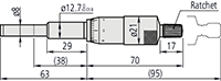 Mitutoyo Heavy Duty, 0 to 1 Inch (in) Range Micrometer Head (151-240) - 2