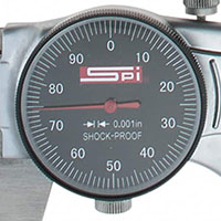 SPI 0 to 6 Inch (in) Dial Caliper with Extra Smooth Movement (17-983-8) - 4