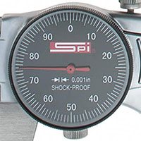 SPI 0 to 8 Inch (in) Black Extra Smooth Movement Dial Caliper (17-990-3) - 4