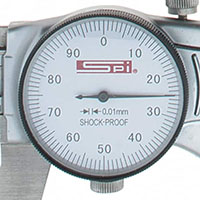 SPI 0 to 150 Millimeter (mm) White Extra Smooth Movement Dial Caliper (17-993-7) - 4