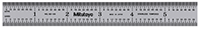 Mitutoyo 182-105 150 Millimeter (mm), 6 Inch (in) Wide Rigid Steel Ruler