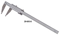 SPI 0 to 12 Inch (in) Heavy-Duty Vernier Caliper with No Upper Jaw (20-693-8)