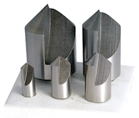 Precise 5 Piece 1/4 to 1 Inch (in) Size and 60 Degree Angle High Speed Steel Countersink Set