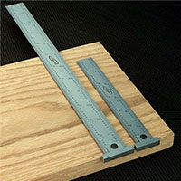 iGaging 34-012-H, 12 Inch (in) Premium Attached Hooked Ruler