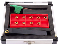 Precise 1/2 Inch (in) External Indexable Threading Tool Holder and Insert Kit - SER0500H11 (2301-1625)