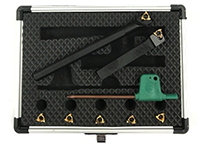 Precise 5/16 Inch (in) Internal and External Indexable Threading Tool Holder Kit (2301-2312)