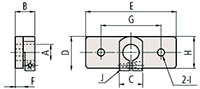 Mitutoyo Fixture for Plain Stem 9.5 Millimeter (mm) Stem Diameter Micrometer Head (303571) - 2