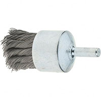 Tru-Maxx 1-1/8 Inch (in) Diameter and 22,000 Revolutions per Minute (rpm) Maximum Speed Stainless Steel Flared Crimped End Brush (32246050)