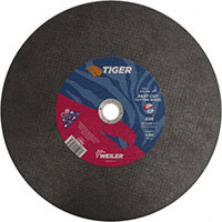 Weiler Abrasives 1 Inch (in) Hole Size 4400 Revolutions per Minute (rpm) Maximum Speed Aluminum Oxide Cut-Off Wheel (33830266)