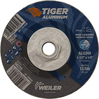 Weiler Abrasives 5/8 Inch (in) Hole Size 13300 Revolutions per Minute (rpm) Maximum Speed Aluminum Oxide Cut-Off Wheel (38708202)