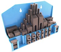 Precise 58 Piece Ultra Quality Clamping Kit for 5/8 Inch (in) T-Slot