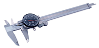 Precise Precision Economy Black Face Dial Caliper (4647)