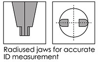 Precise 8 Inch (in) Heavy-Duty Dial Caliper with Cross Jaws (4100-2408) - 2