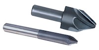 90 Degree Angle and 5/16 Inch (in) Size High Speed Steel (HSS) 6 Flute Chatterless Countersink