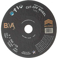 Value Collection 7/8 Inch (in) Hole Size 14200 Revolutions per Minute (rpm) Maximum Speed Aluminum Oxide Cut-Off Wheel (43573104)