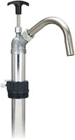 LuMax Water-Based Lubrication 0.17 Gallon Per Turn (gal/turn) Flow Stainless Steel Lever Hand Pump for 15 to 55 Gallon (gal) Container (48926505)