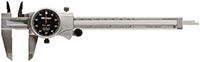 Mitutoyo Series 505 0 to 6 Inch (in) Black Face and Ratchet Roller Dial Caliper (505-675-66)