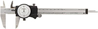 Mitutoyo Series 505 0 to 6 Inch (in) White Face Dial Caliper (505-740)