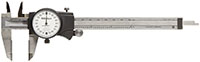 Mitutoyo Series 505 0 to 6 Inch (in) Dial Caliper with Carbide OD Jaws (505-744)