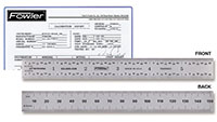 Fowler High Precision 52-265-024, 24 Inch (in), 600 Millimeter (mm) Size Rigid Certified Ruler