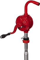 PROLUBE Oil and Fuel Lubrication 0.07 Gallon Per Turn (gal/turn) Flow Cast Iron Rotary Hand Pump for 15 to 55 Gal Container (55256408)