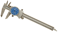 Mitutoyo 0 to 6 Inch (in) Range 505-742-51J Blue Face Dial Caliper (57-015-181)