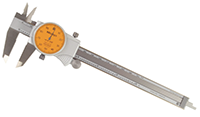 Mitutoyo 0 to 6 Inch (in) Range 505-742-54J Orange Face Dial Caliper (57-015-185)