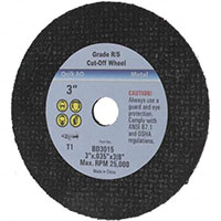 Value Collection 3/8 Inch (in) Hole Size 25450 Revolutions per Minute (rpm) Maximum Speed Aluminum Oxide Cut-Off Wheel (64707227)