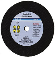 Value Collection 1/4 Inch (in) Hole Size 25450 Revolutions per Minute (rpm) Maximum Speed Aluminum Oxide Cut-Off Wheel (64707367)