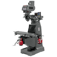 JET 9 x 42 Inch (in) Step Pulley Vertical Milling Machine with X and Y-Axis Power feeds (690017)