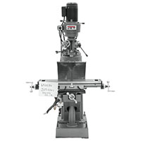 JET 8 x 36 Inch (in) Step Pulley Vertical Milling Machine with 2-Axis ACU-RITE 203 DRO, X and Y-Axis Power feeds (690162) - 4