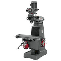 JET 9 x 42 Inch (in) Step Pulley Vertical Milling Machine with X and Y-Axis Power feeds (690097) - 3