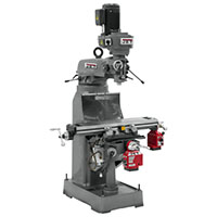 JET 8 x 36 Inch (in) Step Pulley Vertical Milling Machine with X and Y-Axis Power feeds (690175) - 2