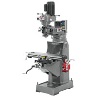 JET 8 x 36 Inch (in) Step Pulley Vertical Milling Machine with 3-Axis (Quill) ACU-RITE VUE DRO X-Axis Powerfeed (690213) - 2