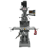 JET 8 x 36 Inch (in) Step Pulley Vertical Milling Machine with 3-Axis (Quill) ACU-RITE VUE DRO X-Axis Powerfeed (690213) - 4