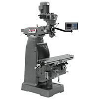 JET 9 x 42 Inch (in) Step Pulley Vertical Milling Machine with 2-Axis ACU-RITE 203 DRO (690244) - 3