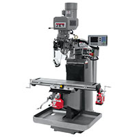 JET JTM-949EVS Milling Machine with 3-Axis (Knee) ACU-RITE 203 DRO and X and Y-Axis Power Feeds (690527)