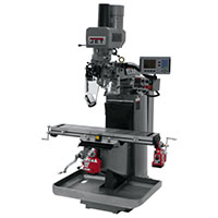 JET JTM-949EVS Milling Machine with 3-Axis (Knee) ACU-RITE 203 DRO, X and Y-Axis Power Feeds and Air Powered Draw Bar (690528)